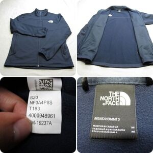 The‎ North Face Jacket Mens Medium Navy 200wt Cinder Full Zip Softshell Hiking